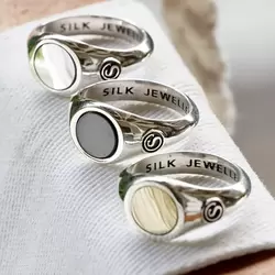 haar Binnenshuis alledaags SILK zilveren ringen, stoere stevige ringen - Zilver.nl