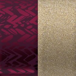 Les Georgettes inlay Tissage-Golden Glitter 25 mm