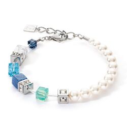 Coeur de LIon armband Precious Fusion Pearls aqua blue