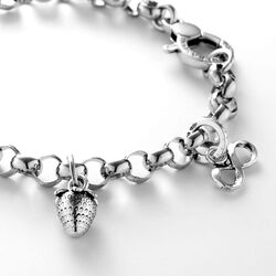 Giovanni Raspini zilveren bedel aardbei