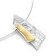 Bicolor zilveren hanger golf