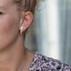 Puntige verguld zilveren oorstekers