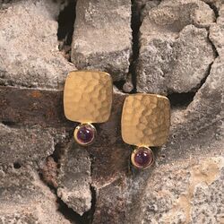 Bastian Inverun oorbellen Sparkling Rhodolite