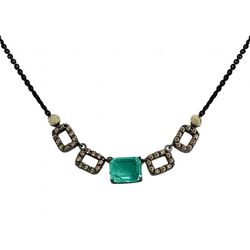 Bohemme Windows necklace emerald