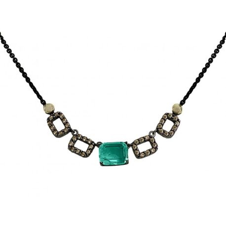 Bohemme Windows necklace emerald