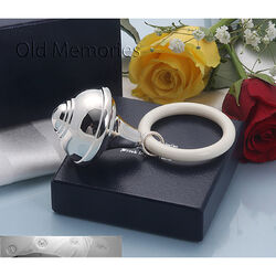 Bijtring met zilver rammelaar tol