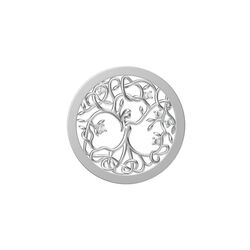 Zilveren cover Tree of Life fantasy 24 mm MY iMenso