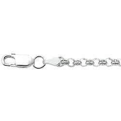 Jasseron armbandje 18 cm zilver