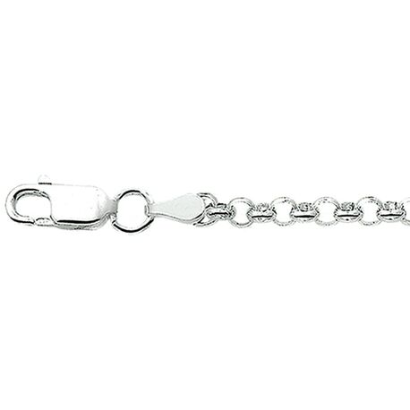 Jasseron armbandje 18 cm zilver