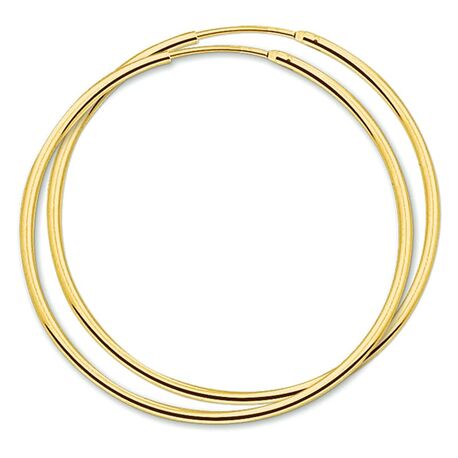 Smalle gouden creolen diameter 45 mm