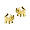 Gouden oorbellen poes