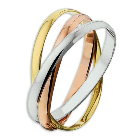 Tricolor gouden ring