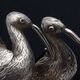 stel zilveren strooivogels ibis gemaakt in 1894 te Schoonhoven