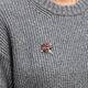 Bloemenvaas broche en hanger granaat opaal