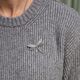 Zilveren libelle broche pareltjes en markasiet