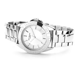 Stalen horloge witte wijzerplaat MY iMenso