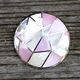 MY iMenso 33 mm Grande insignia mozaiek roze wit