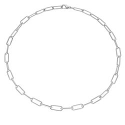 Boccia titanium collier paperclip schakel 08059-01