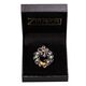 Zilveren broche kerstkrans
