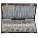Set van 12 zilveren ijslepels met een bokkenpoot gemaakt door Van Kempen Voorschoten  rond 1910