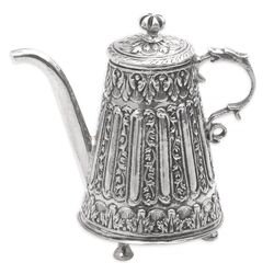 Miniatuur zilveren koffiekan zilversmid Arnoldus van Geffen rond 1730