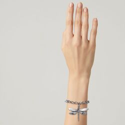 zilveren libelle hanger van Raspini