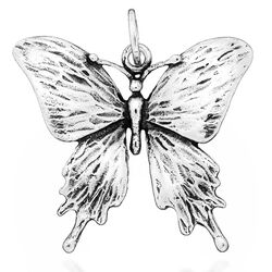 Vlinder hanger zilver van Raspini