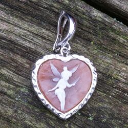 Zilver hanger camee tinkerbel diluca cameo italiano