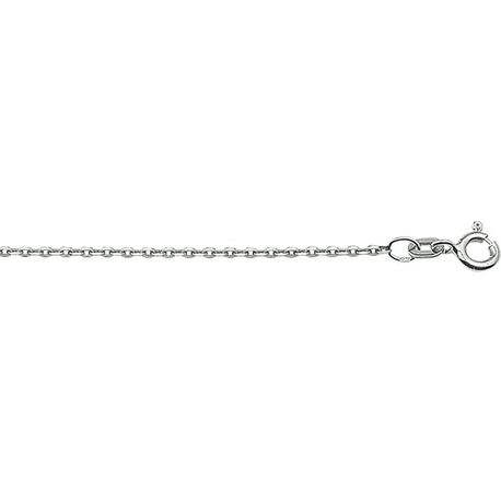 Witgouden collier 41-43-45 cm ankerschakels 1,2 mm