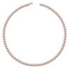 Coscia witgouden parelcollier roze