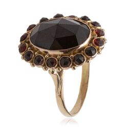 Vintage gouden ring granaten