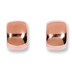 Heide Heinzendorff rosé vergulde brede zilveren creolen Mimi