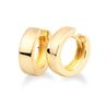 Gouden creolen platte buis 1,5 cm 14 karaat goud 0602520