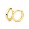 Elegante smalle gouden creolen 1,4 cm x 2,5 mm