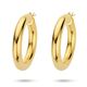 Verguld zilver oorringen 6 mm dik