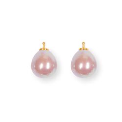 Heide Heinzendorff roze parel aanhangers E9