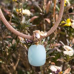 Heide Heinzendorff aanhanger baby blauw H55