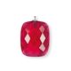 Heide Heinzendorff fuchsia aanhanger facet geslepen H55
