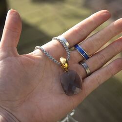 Heide Heinzendorff verguld zilveren hanger