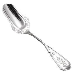 Suikerschep van zilver gemaakt door Frank Pluut te Schoonhoven rond 1900