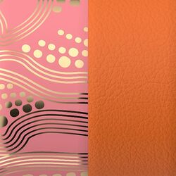 Les Georgettes inlay anemone / capucine 40mm