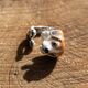 Saturno zilveren ring in de vorm van een hond