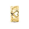 Christina verguld zilveren charm Multiple Hearts