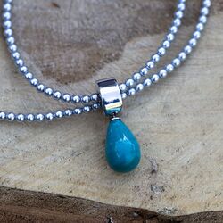 Heide Heinzendorff lichtgrijze ketting 90 cm met zilver sluiting