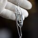 Zilveren collier met hanger met kussende kraanvogels gemaakt door Timeless Classics by GL