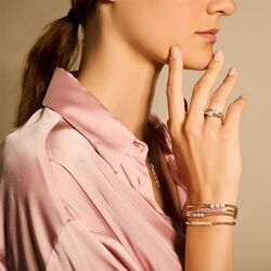 Hulchi Belluni 18 karaat geelgouden Tresore Stretch ring 0,32 ct