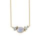 Rabinoch Blue moon ketting verguld