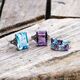 Zilveren ring amethist blauw topaas