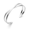 Zilveren bangle Crossed Elegance Bastian Inverun