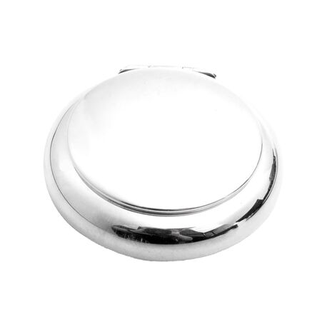 Rond zilveren pillendoosje, occasion